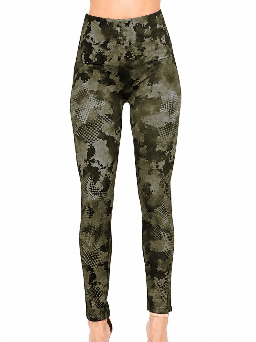 M. Rena Denim Leggings with Astro-Camo Sublimation Print New!